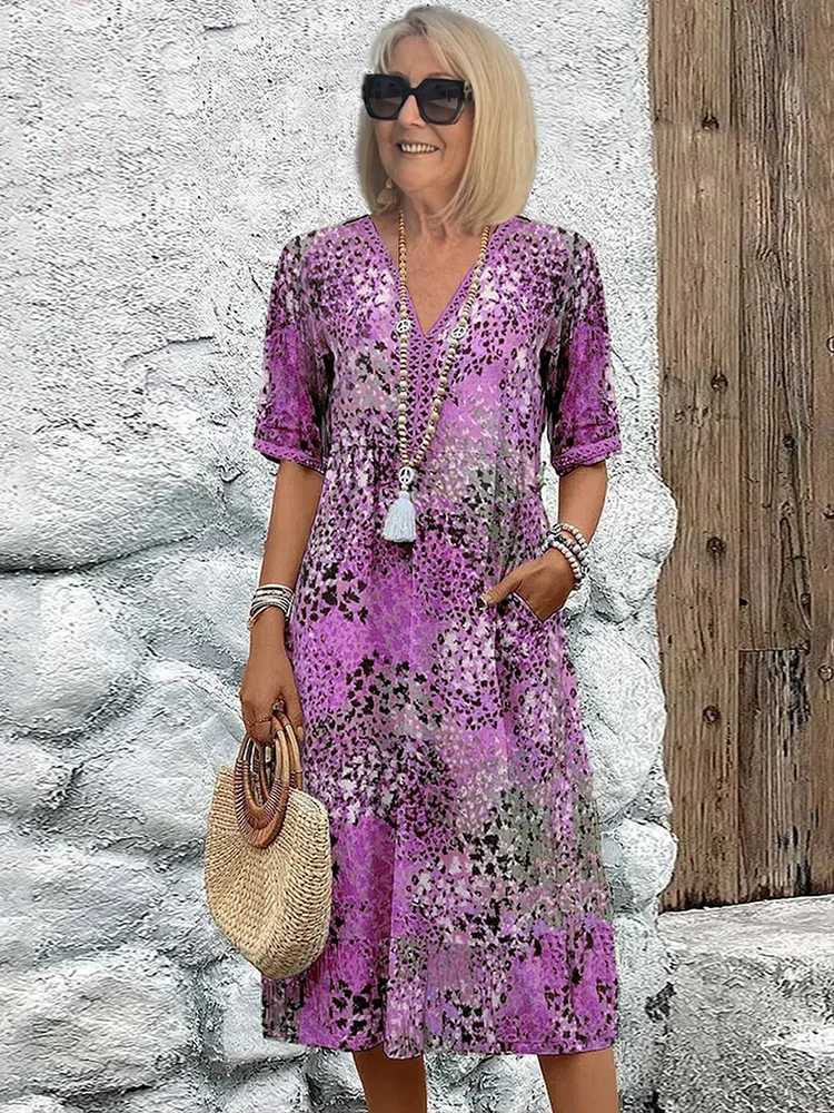 Vibrant Midi Dress