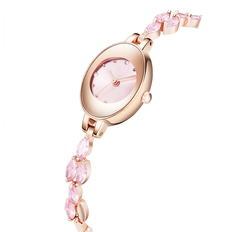 Women’s Watch with Colorful Cubic Zirconia Bracelet