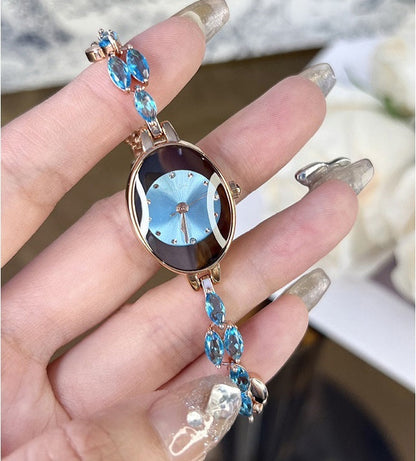 Women’s Watch with Colorful Cubic Zirconia Bracelet