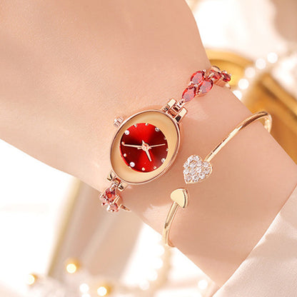 Women’s Watch with Colorful Cubic Zirconia Bracelet