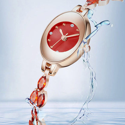 Women’s Watch with Colorful Cubic Zirconia Bracelet