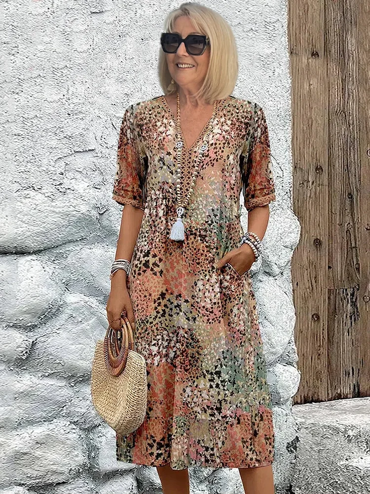 Vibrant Midi Dress