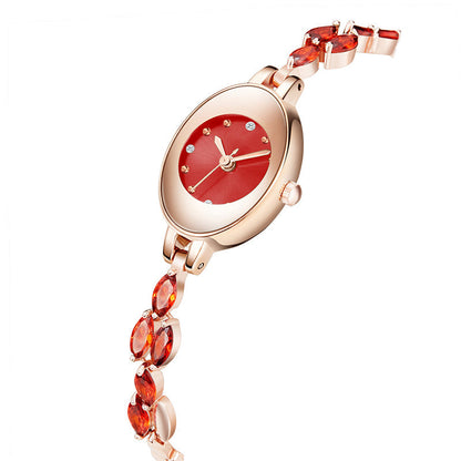 Women’s Watch with Colorful Cubic Zirconia Bracelet