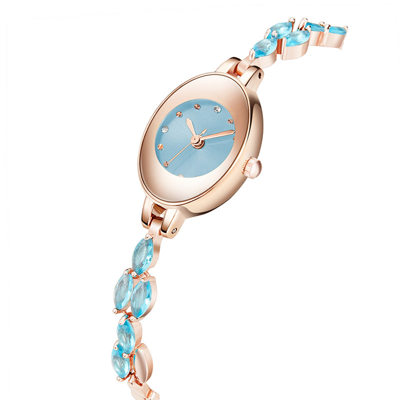 Women’s Watch with Colorful Cubic Zirconia Bracelet