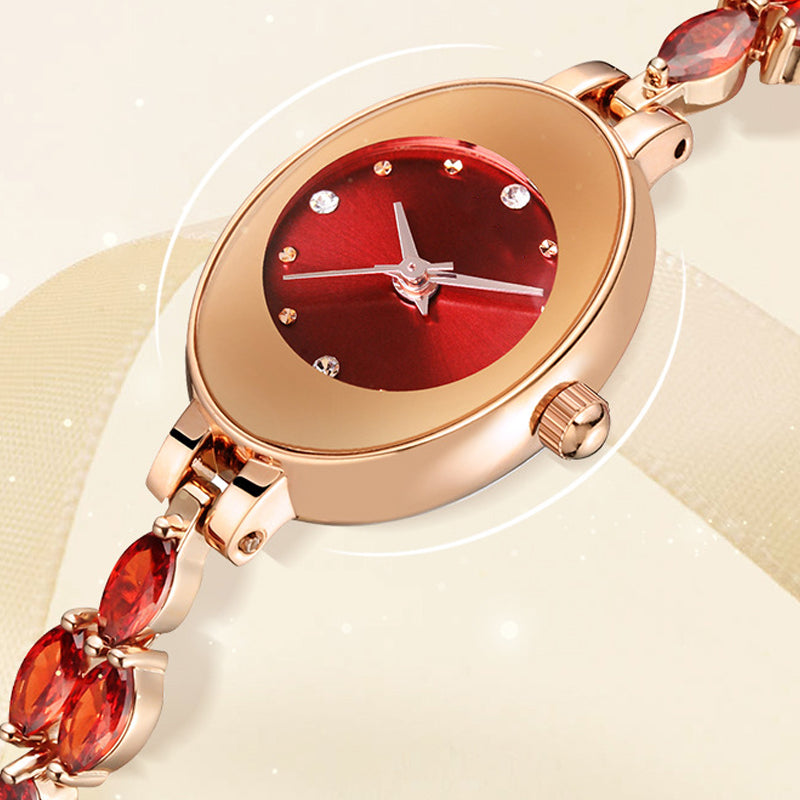 Women’s Watch with Colorful Cubic Zirconia Bracelet
