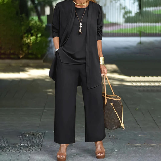 Stylish Women's 3-piece Set Loose Cut
